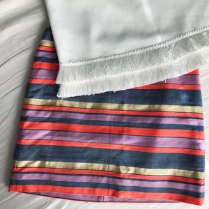 J.Crew Striped Mini Skirt